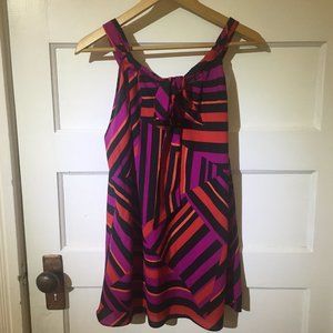 😊 3/$40.  $16 Industry multi coloured sleeveless top - XL